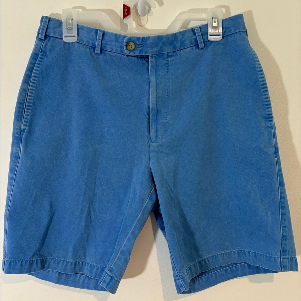 Peter Millar Men’s 32 Waist 100% Pima Cotton Blue Shorts Summer Golf Casual Vaca